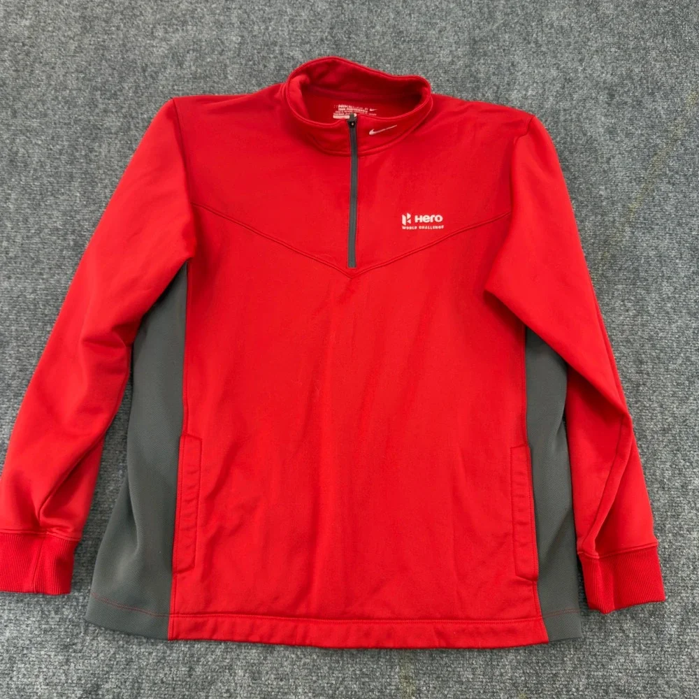 Nike Golf Therma-FIT Hero World Challenge Pullover Red Size L